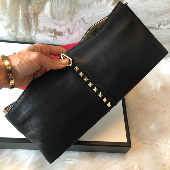 Rare Valentino Garavani Black Rockstud Clutch - Picture 5 of 8
